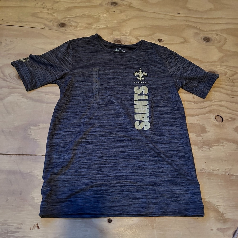 NIKE New Orleans Saints NFL T Shirt YOUTH MEDIUM 10/12 NWT Short Sleeve